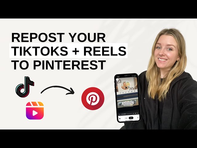 How to Repurpose TikToks & Reels for Pinterest (2024 Pin Tutorial 📌)