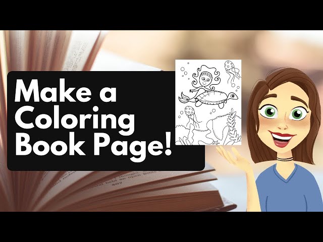 How to make a coloring book page | Tutorial for Children's Books Authors