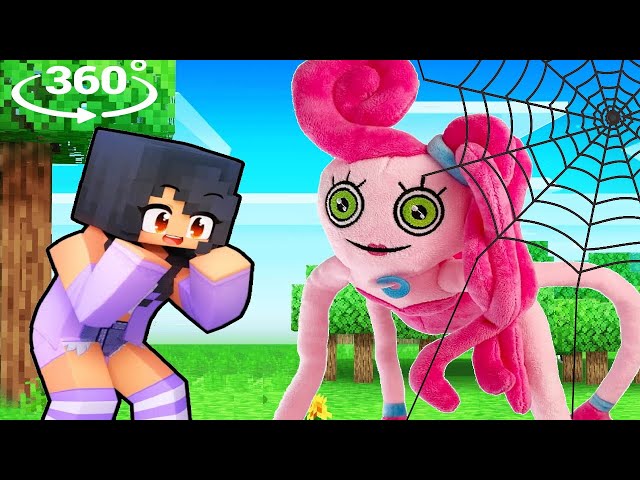 How APHMAU defeated MOMMY LONG LEGS in Minecraft 360°