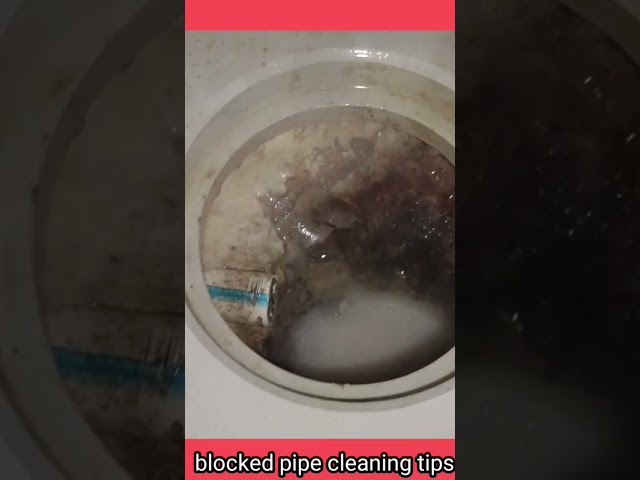 blocked pipe cleaning tips