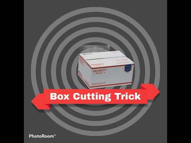 USPS Priority Mail Shipping Cost Savings Tip  - The Box Cutting Trick - Save Money On Ebay & Amazon