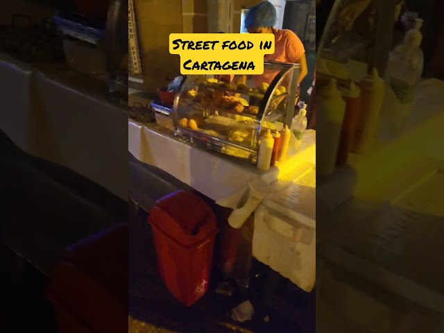 Cartagena Street Food | Colombian Street Food Cart | Arepas #shorts