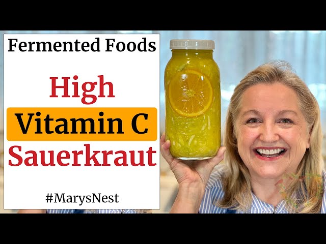 How to Make Sauerkraut with Oranges for a Vitamin C Boost!