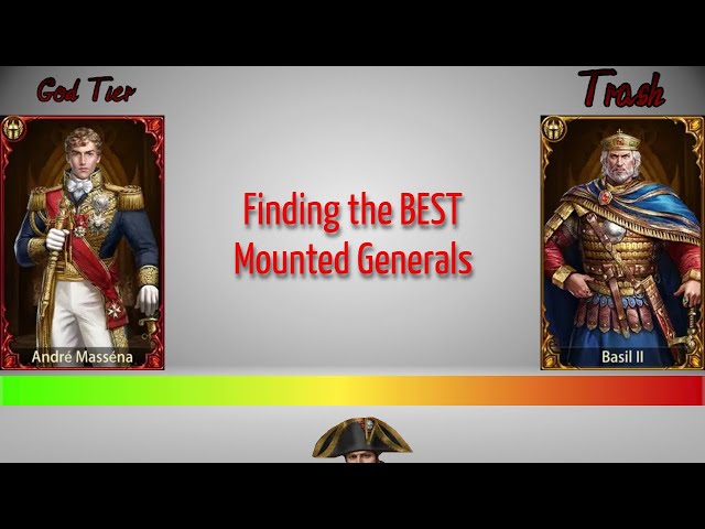 Evony Mounted Generals: Roland vs Hannibal, Napoleon Prime vs Andre Massena.  I've got the Answers