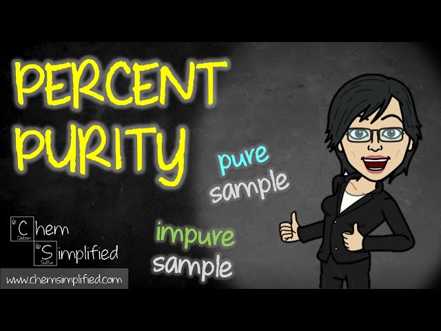 What is percentage purity? How to calculate percent purity? - Dr K