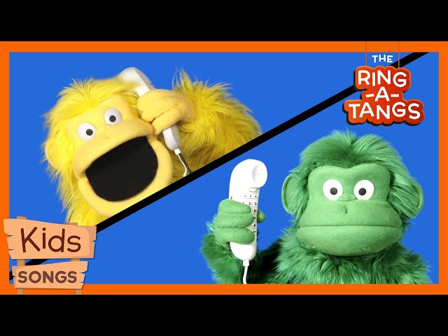 Monkey Rainbow Song | Ring-a-Tangs Kids Puppet Show | Fun Learning Songs with Monkeys