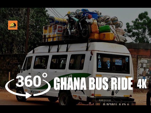 VR 360 Video of Ghana Bus Ride Accra 4K Virtual Reality