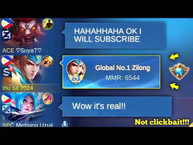 THEY LAUGHED AT MY TOP 1 GLOBAL ZILONG🤣| MY PRIME IS NOT YET OVER!!!