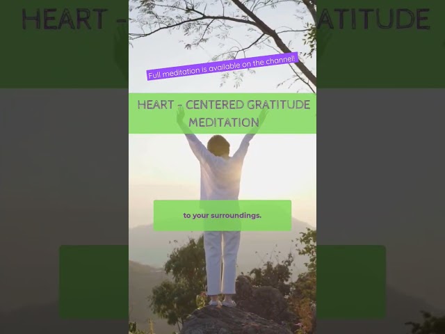 Heart-Centered Gratitude - #shorts