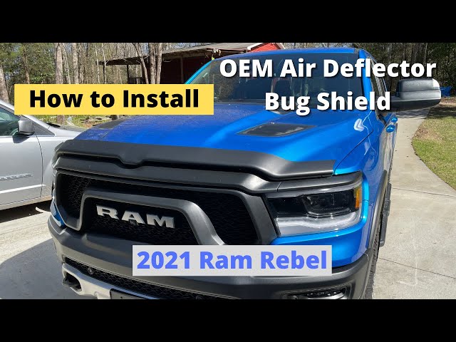 2021 Ram Rebel - OEM Air Deflector Bug Shield Install