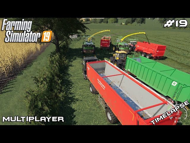 Big grass silage harvest | Oakfield Farm 19 | Multiplayer Farming Simulator 19 | Episode 19