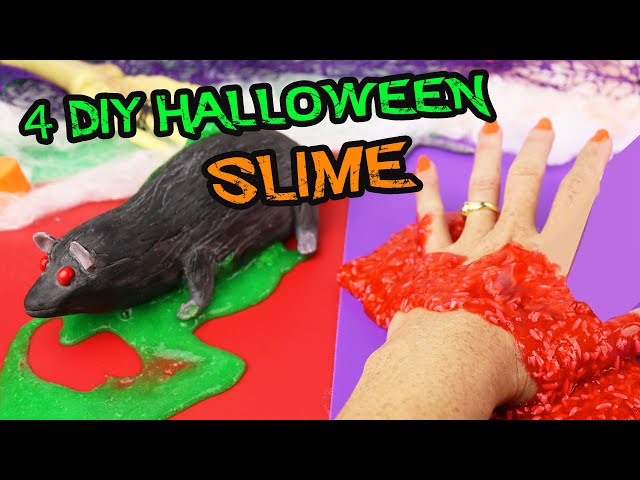 Te atreves a hacer SLIME en Halloween? 4 tenebrosos DIY | Manualidades aPasos