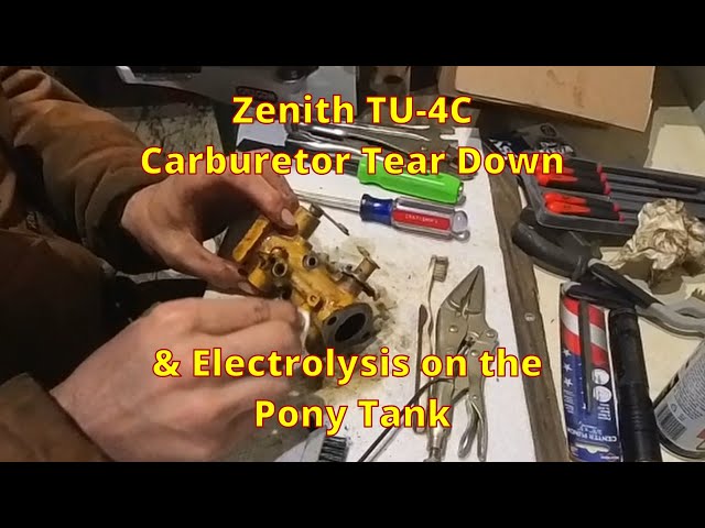 #22 Episode 8 D2 5J Caterpillar Zenith TU-4C Carburetor & Electrolysis on the pony tank part 2