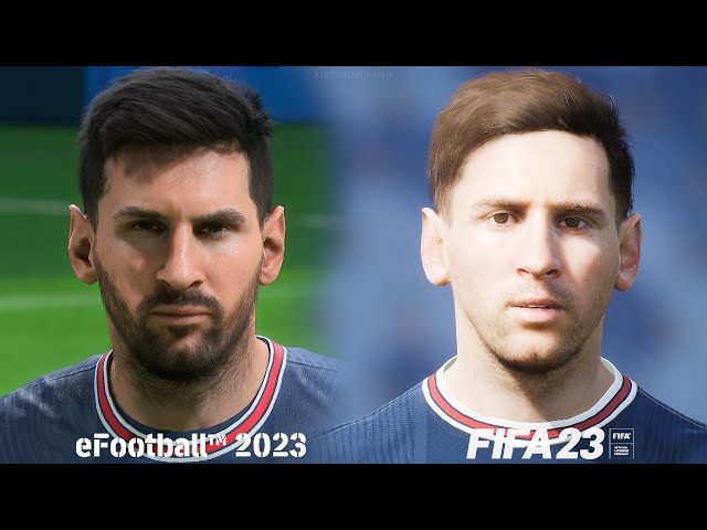 FIFA 23 vs eFootball 2023 - Faces Comparison HD