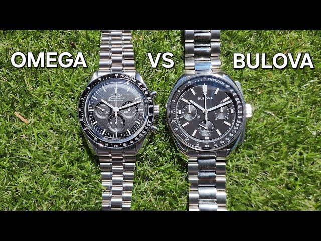 Omega Speedmaster vs Bulova Lunar Pilot - Comparison