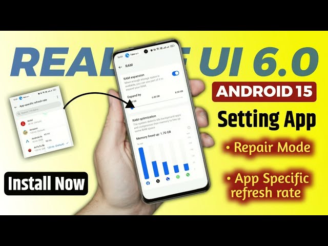 Realme Ui 6.0 New Update Features | Realme UI 6.0 Setting Apk New features