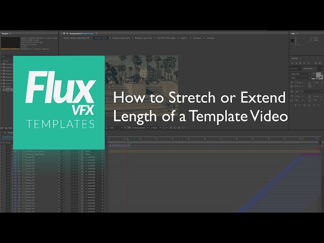 How to Extend Time in After Effects Templates