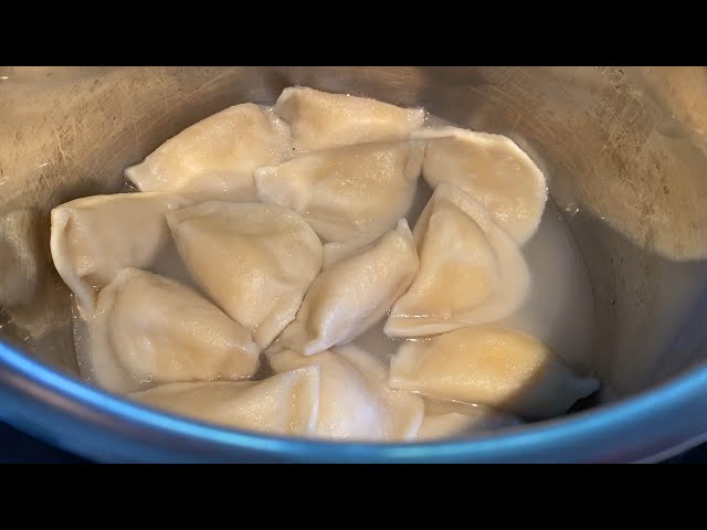 Instant Pot Frozen Pierogies - so tender, they will melt in your mouth! 😋👍