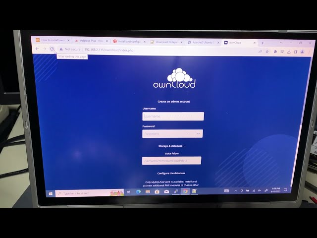 OwnCloud Server Install on Ubuntu 22.04.3 LTS & OwnCloud Client