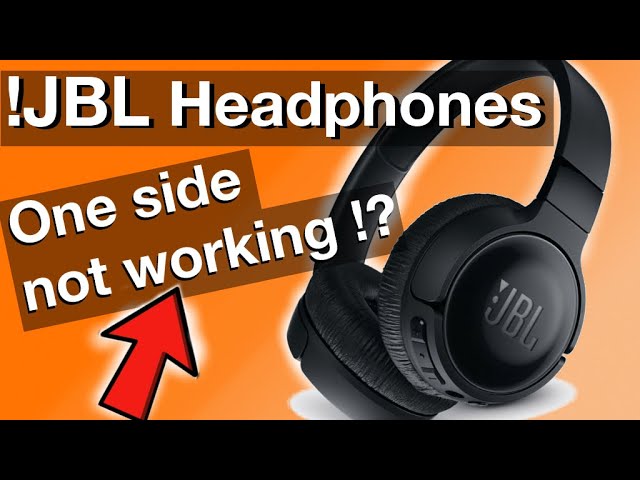 Fixing JBL Headphones where one side does not work (example TUNE 600 btnc)