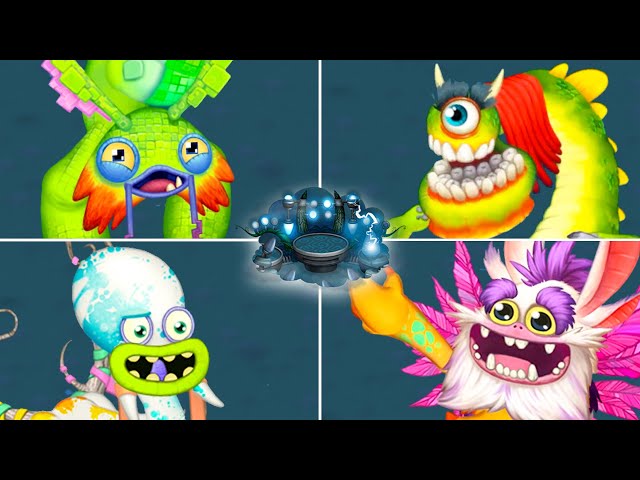Wublin Island - All Monsters Sounds & Animations | My Singing Monsters