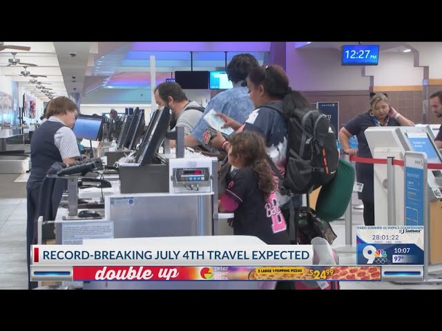 Record-breaking July 4th travel expected