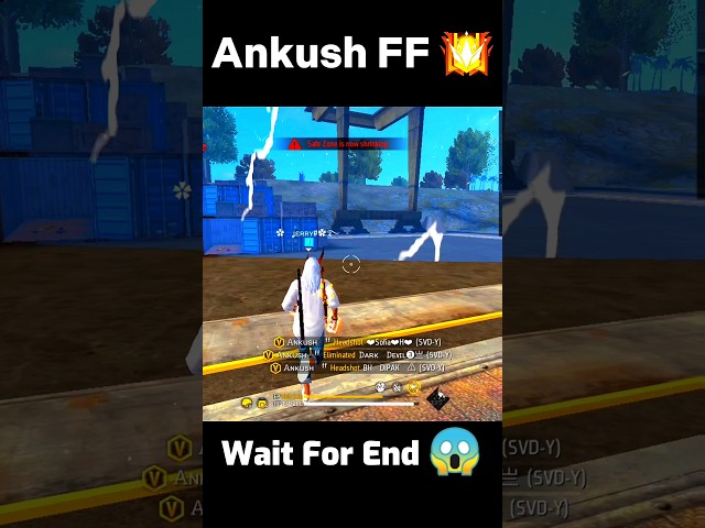 Ankush FF in My Rank Match 😱 || impossible 🎯 || Wait 4 End 🤯 || #freefire #viral #shorts