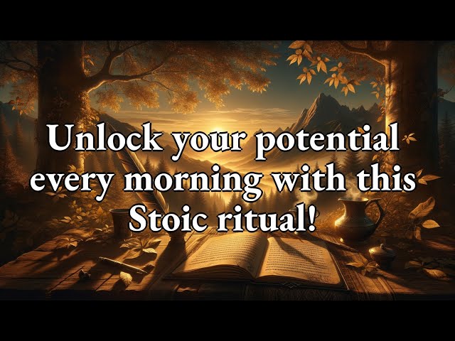 Day 21: Morning Ritual. Stoicism daily practice