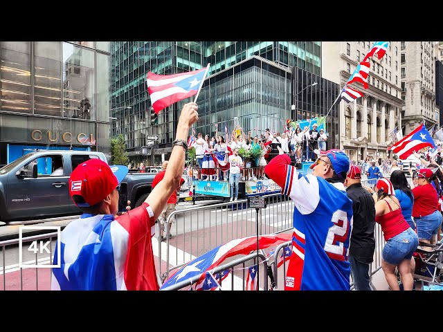 NYC Puerto Rican Day Parade 2024 Walking Tour [4K]