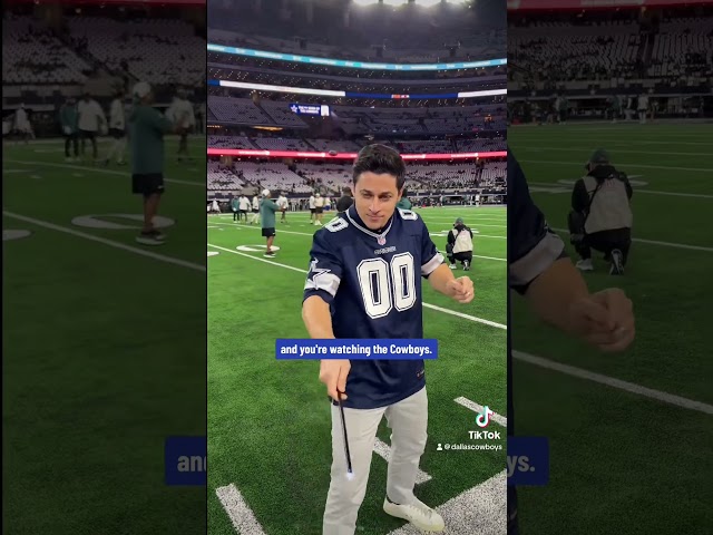 Conjured up some #SNF magic at AT&T Stadium with David Henrie 🪄 #dallascowboys #cowboysnation