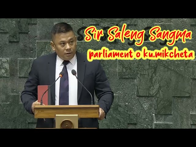 Sir Saleng Sangma (INC) takes oath as Member of parliament (Tura) (ST), Meghalaya 25 june 2024.