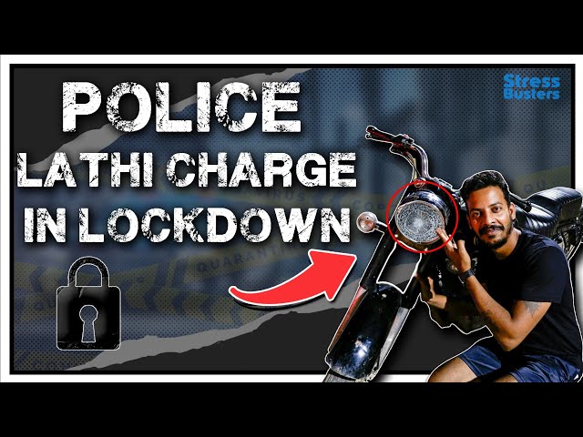Police lathicharge in Lockdown | Ride with Vj
