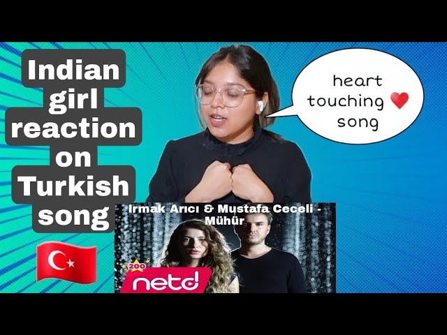 Indian girl 🇮🇳 reaction at Turkish song🇹🇷//#mühür//Hintli kızın türkçe şarkıya tepkisi mühür