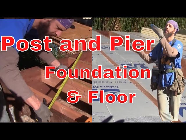 Pier and Beam Foundation and FLOOR for Deck or Tiny home.
