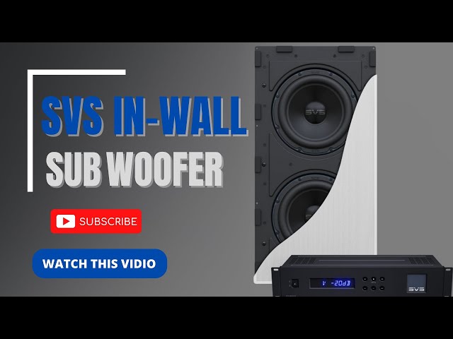SVS  IN WALL 3000 Series Subwoofer + Amp - Unboxing Video / Rack Mounting
