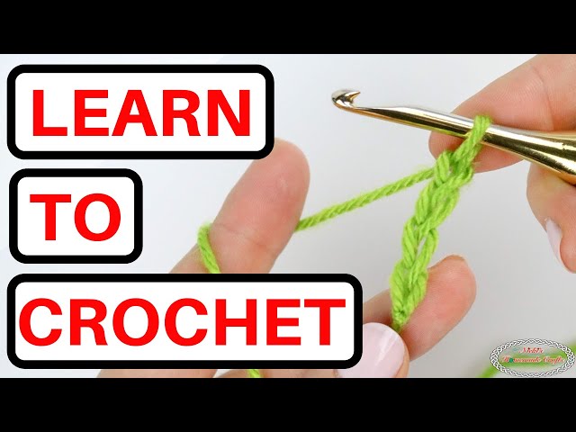 LEARN HOW TO CROCHET - Beginner Guide - Start with a Slip Knot & Chain