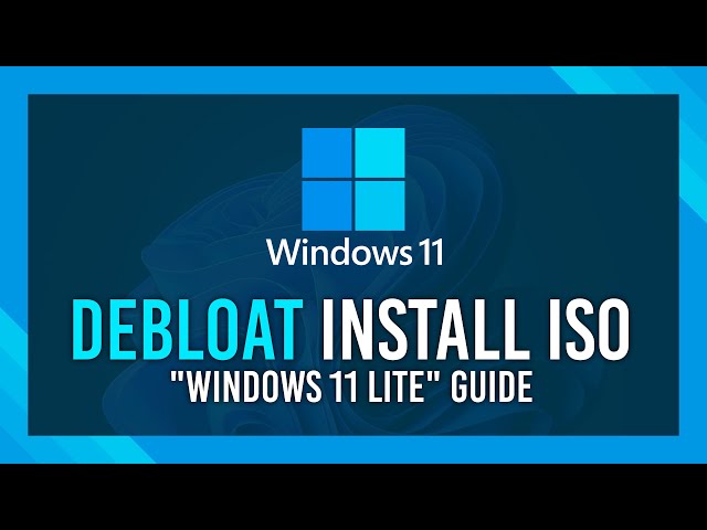 How to install a CUSTOM Windows 11 LITE (Debloat ISO) | 2024 Guide