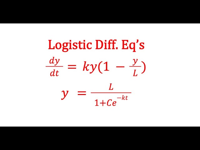 Autonomous Eq: Logistic + Practice Problems - DE Lecture 6P #differentialequation