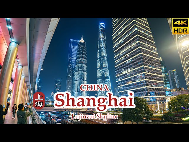 [4K CHINA] Shanghai Nights: Entdecken Sie die bezaubernde Skyline von Lujiazui
