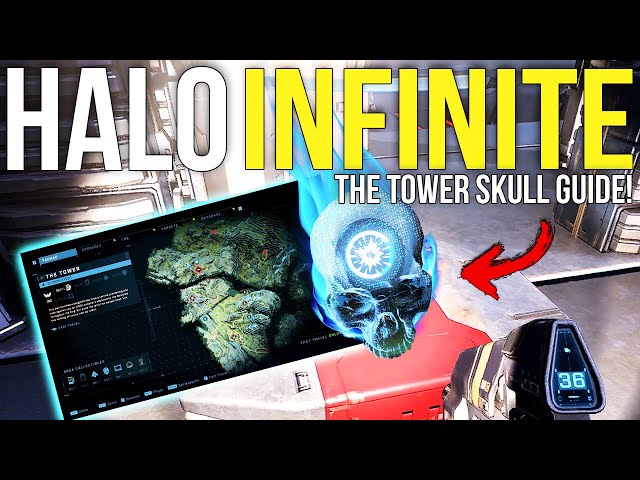 The TOWER SKULL Location! ~ Halo Infinite Gameplay/Guide