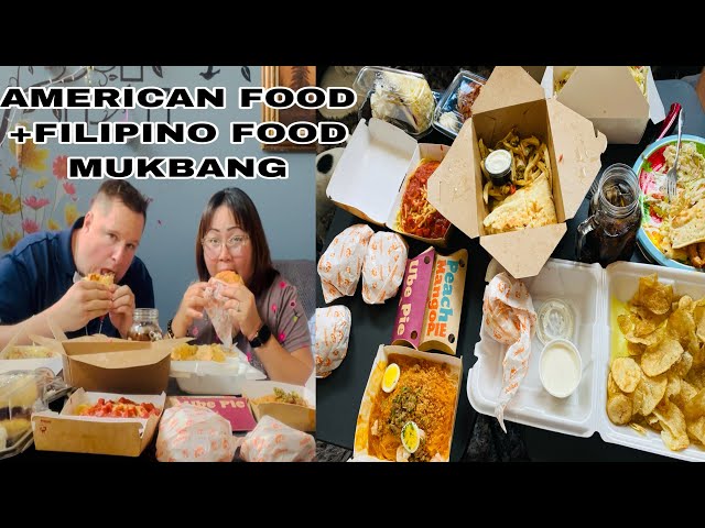 AMERICAN FOOD AND FILIPINO FOOD MUKBANG