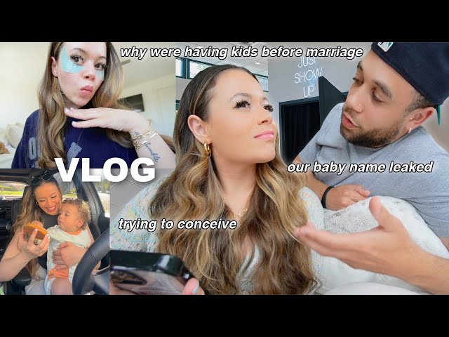 VLOG: mom life, honest chats on kids before marriage, our baby name leaked, pregnancy signs…
