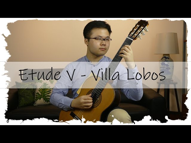 Heitor Villa-Lobos | Etude No. 5 | Kevin Loh