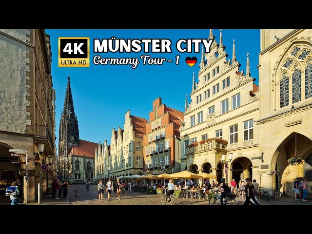 Explore Münster City Germany part 1 | E-bike tour Münster 2024 | Münster Town - 4k HDR