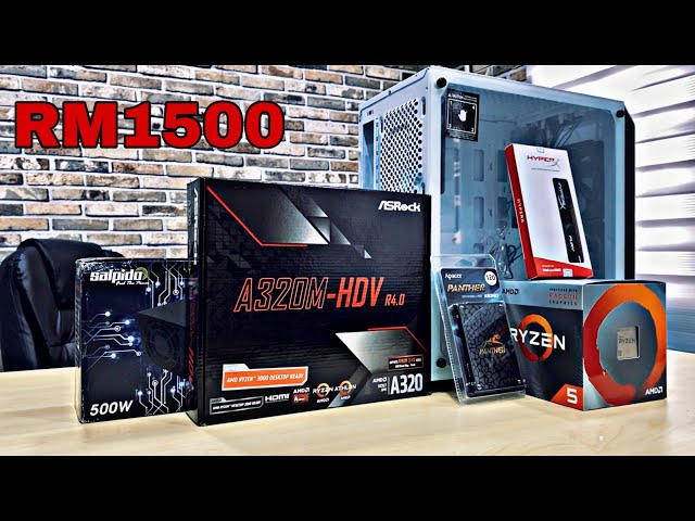 DIY BUILD PC GAMING RM1500 | TUTORIAL SETUP PC GAMING