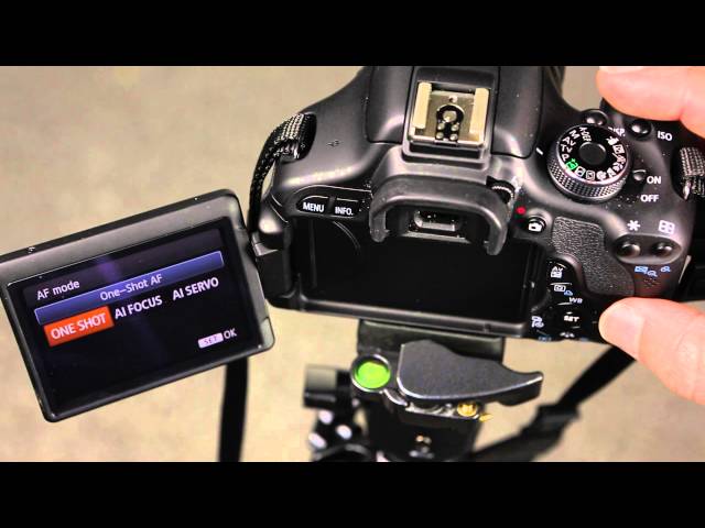 Canon 600D How to change the autofocus mode