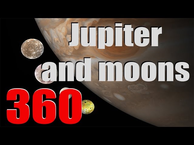JUPITER AND ITS MOONS IN 360 - Space Engine [360 video]