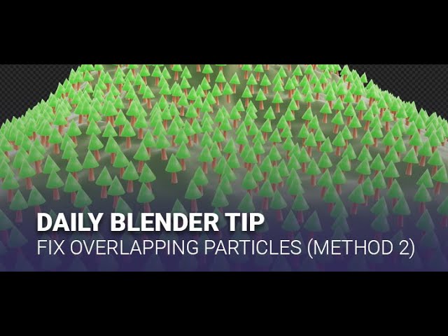 Daily Blender Secrets - Fix Overlapping Particles with Blue Noise Particles add-on