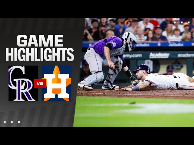 Rockies vs. Astros Game Highlights (6/26/24) | MLB Highlights
