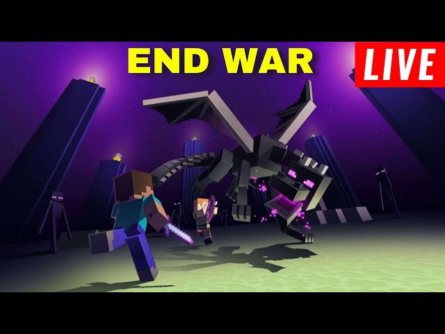 MINECRAFT END WAR || PUBLIC SMP LIVE | JAVA + PE | 24/7 | FREE TO JOIN